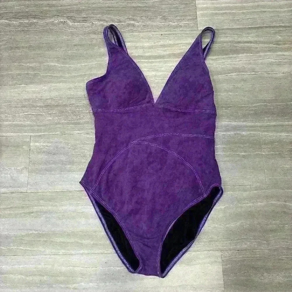Vintage Purple Vintage One-Piece Swimsuit | Magicsuit | Size 14